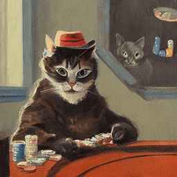 Pet Playing Poker profile picture for cats